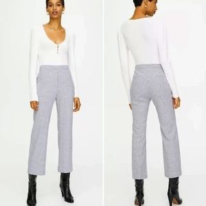 Aritzia Wilfred Gingham High-Rise Cropped Pants